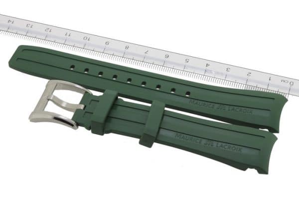 Maurice-Lacroix-Pontos-Rubber-Strap-21-mm-PT6188-PT6118-Green