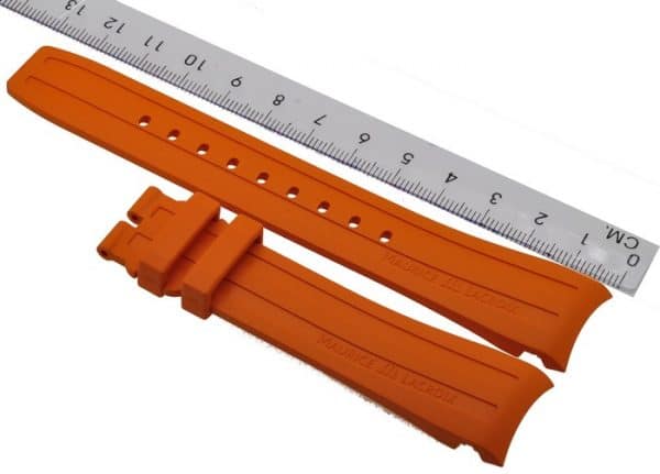 Maurice-Lacroix-Pontos-Rubber-Strap-21-mm-PT6188-PT6118-Orange