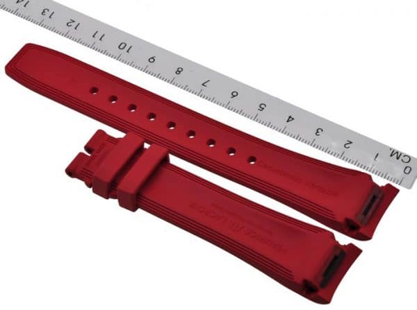 Maurice-Lacroix-Pontos-Rubber-Strap-21-mm-PT6188-PT6118-Red