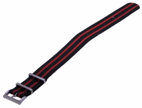 Maurice Lacroix Nato PT6008-PT6018-Pontos-S-22-mm-strap-band-BLACK-RED