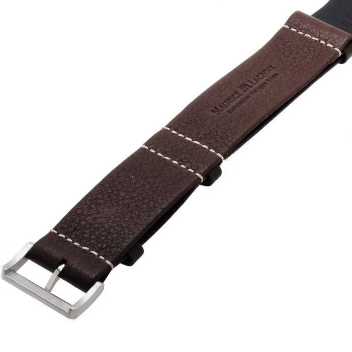 Maurice Lacroix Pontos S Diver PT6248 strap Brown Leather 22 mm