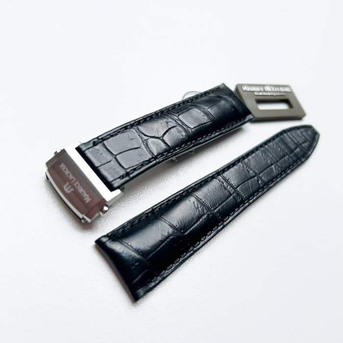 Maurice-Lacroix-Crocodile-black-watch-strap-21-mm-with-buckle