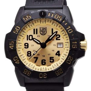 Luminox Navy Seal XS.3505.GP SET Gold 45 mm CARBONOX Rubber Watch
