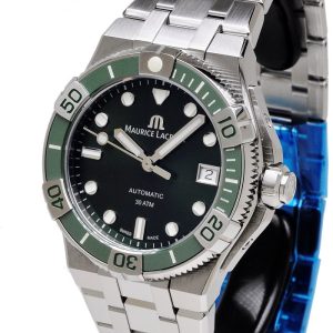 Maurice Lacroix Aikon Green Dial Automatic Watch 38 mm AI6057-SSL52-630