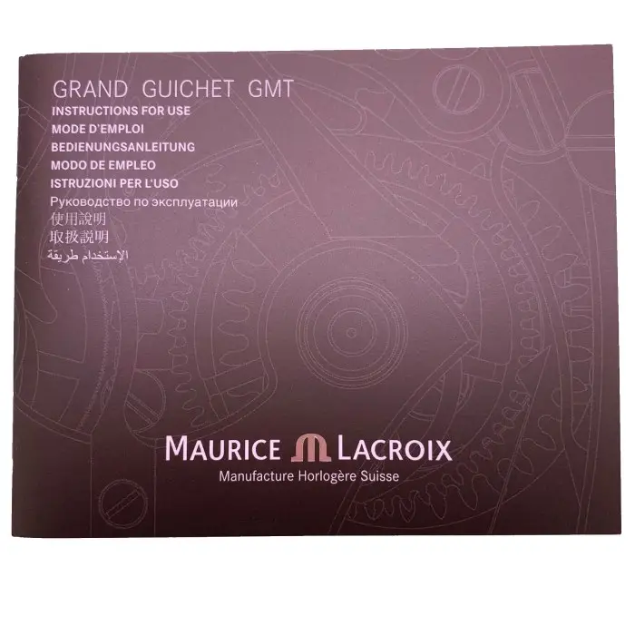 Maurice Lacroix Grand Guichet GMT Instructions booklet MP6707