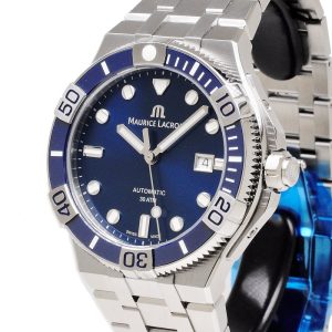 Maurice Lacroix Aikon Blue Automatic 43 mm Watch bracelet AI6058-SS002-430