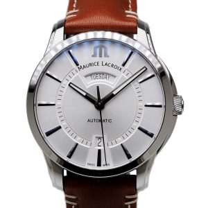 Maurice Lacroix Pontos Day Date PT6358-SS001-130 Automatic Watch 41 mm