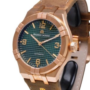 Maurice-Lacroix-Aikon-Automatic-42mm-Bronze-Green-Limited-Edition-Watch-SET-AI6008-BRZ0B-630-M