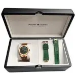 Maurice Lacroix Aikon Automatic 42mm Bronze Green Limited Edition Watch SET AI6008-BRZ0B-630-M BOX