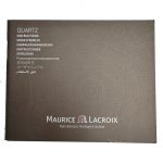 Maurice Lacroix Manual Instruction Booklet with quartz Movement