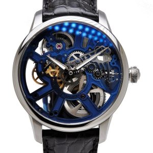 Maurice Lacroix Masterpiece Skeleton BLUE MP7228-SS001-004 NEW-1